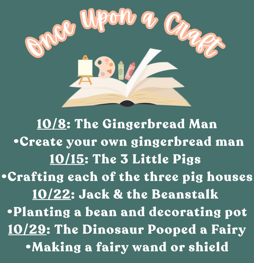 Once Upon a Craft (Up to 5 yrs old) Wed 10-10:45