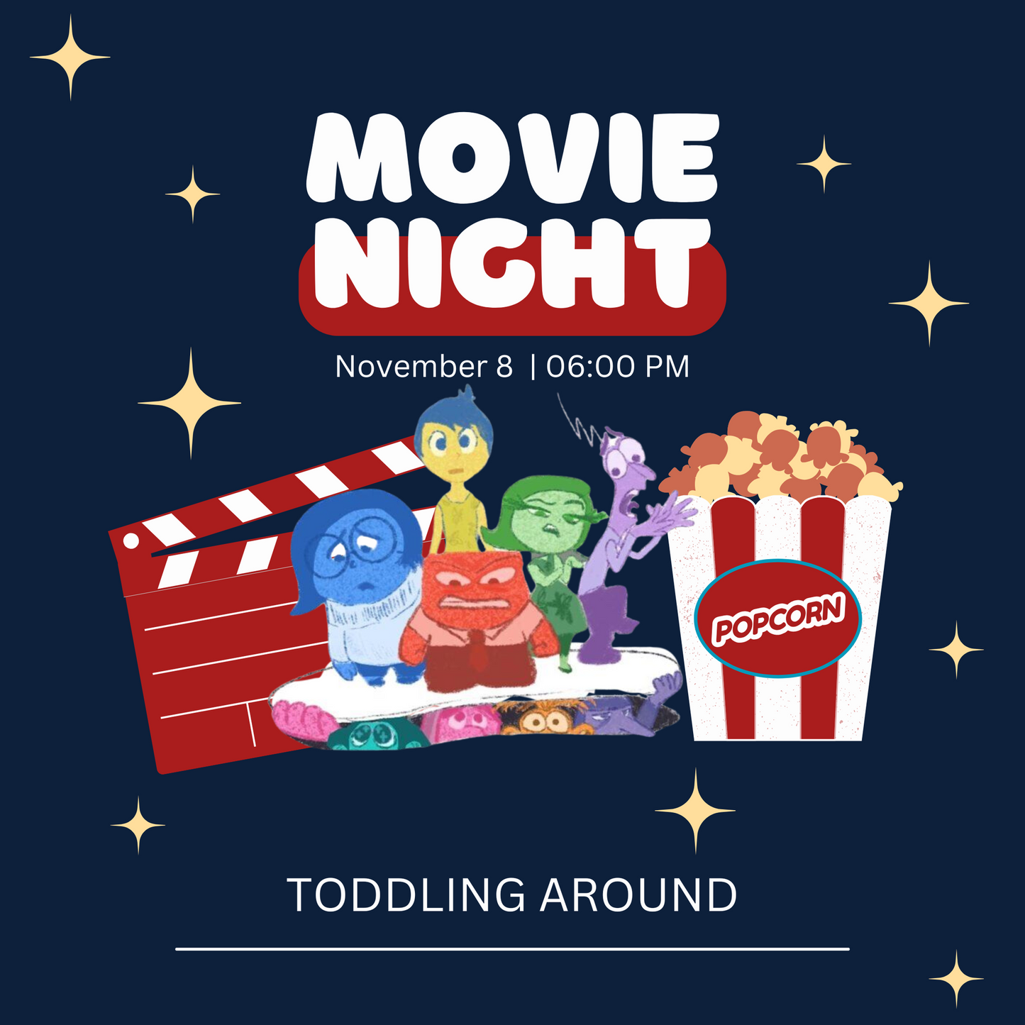 All the Emotions Movie Night Nov 8th at 6:00-8:00pm